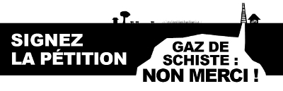 Gaz de schiste non merci